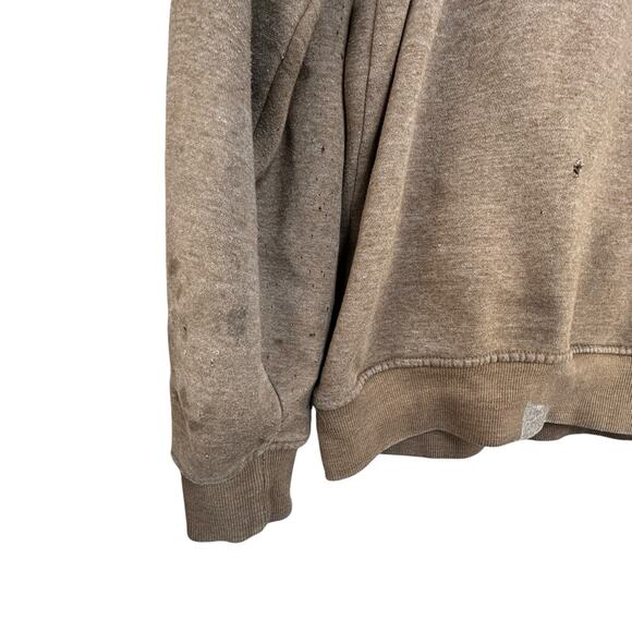 Wells Lamont Distressed Hoodie Men’s L Workwear Grunge Thrashed - Picture 8 of 14